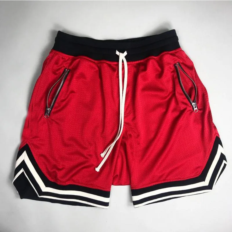
RTS Wholesale Hip Hop Shorts Mesh Quick-dry Casual Athletic Basketball Sports Shorts Men 