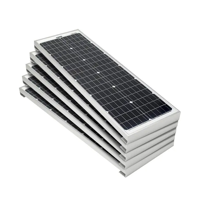 Custom Solar Panel 10W 20W 30W 50W 100W Slim Mono Glass Solar Panel 12V 24V Photovoltaic Panel for Solar Tower CCTV Fence