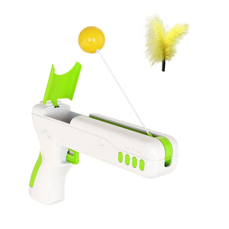  Candy Colors Cat Feather Toys Plastic Gun For Cats Popular New style Interactive