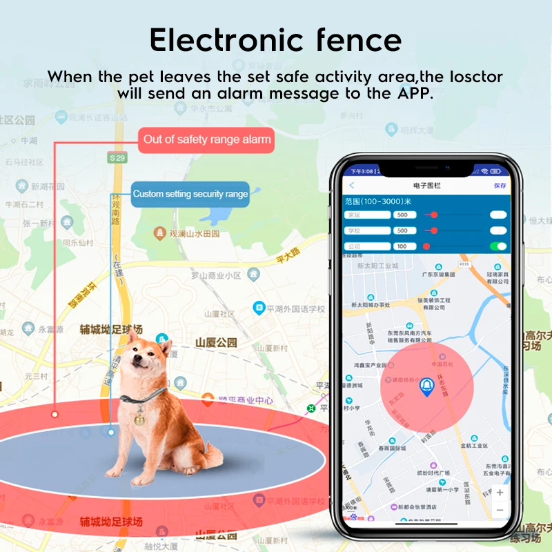 Уникальный водонепроницаемый GPS мини-трекер в форме колокольчика для собак/кошек/птиц/диких животных поддержка бесплатного приложения + PCB веб-система