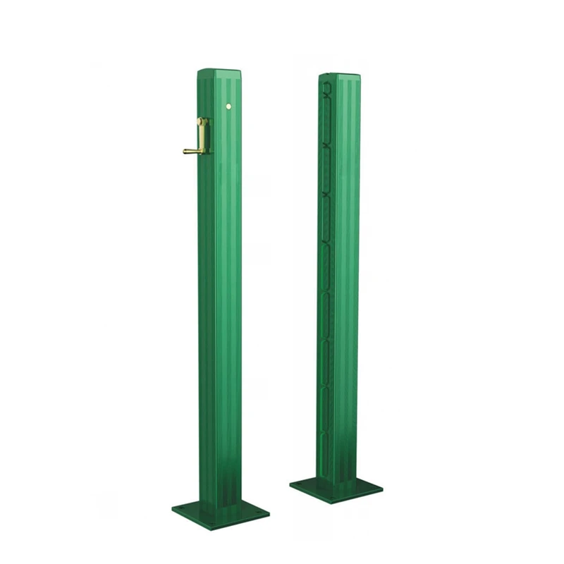 Hot sale tennis Post Inground Under Ground Tennis Net System with artificial grass