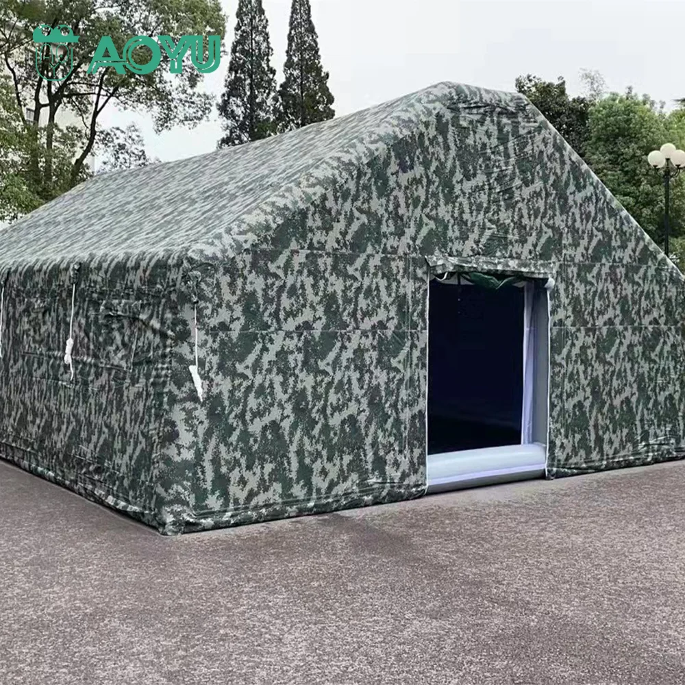 new design waterproof and fire-resistant pvc medical commercial inflatable Cover tent emergency living office