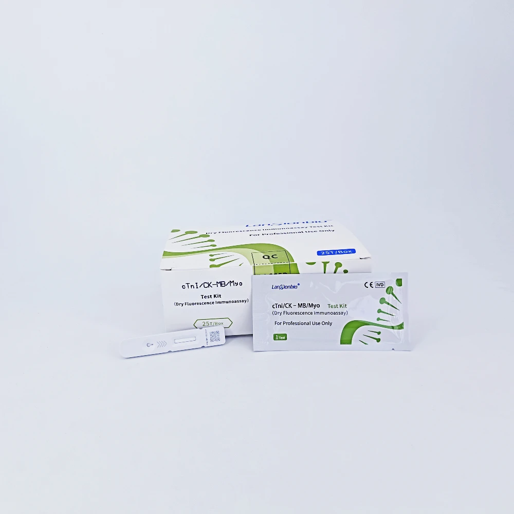 Lansionbio cTnI/CK-MB/Myo Rapid Test Kit Diagnostic Combo Test Cassette with CE ISO Certification