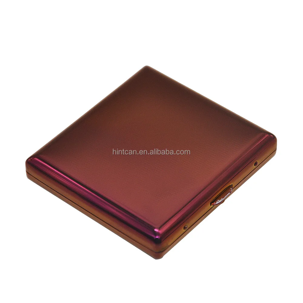 Hintcan Custom logo Blank cigarette box metal smoking accessories High quality colorful box for weed Wholesale