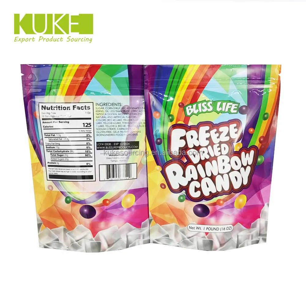 7g 14g 28g Custom Printed Plastic Mylar Pouch Resealable Stand Up Zip Lock Cookie Bags