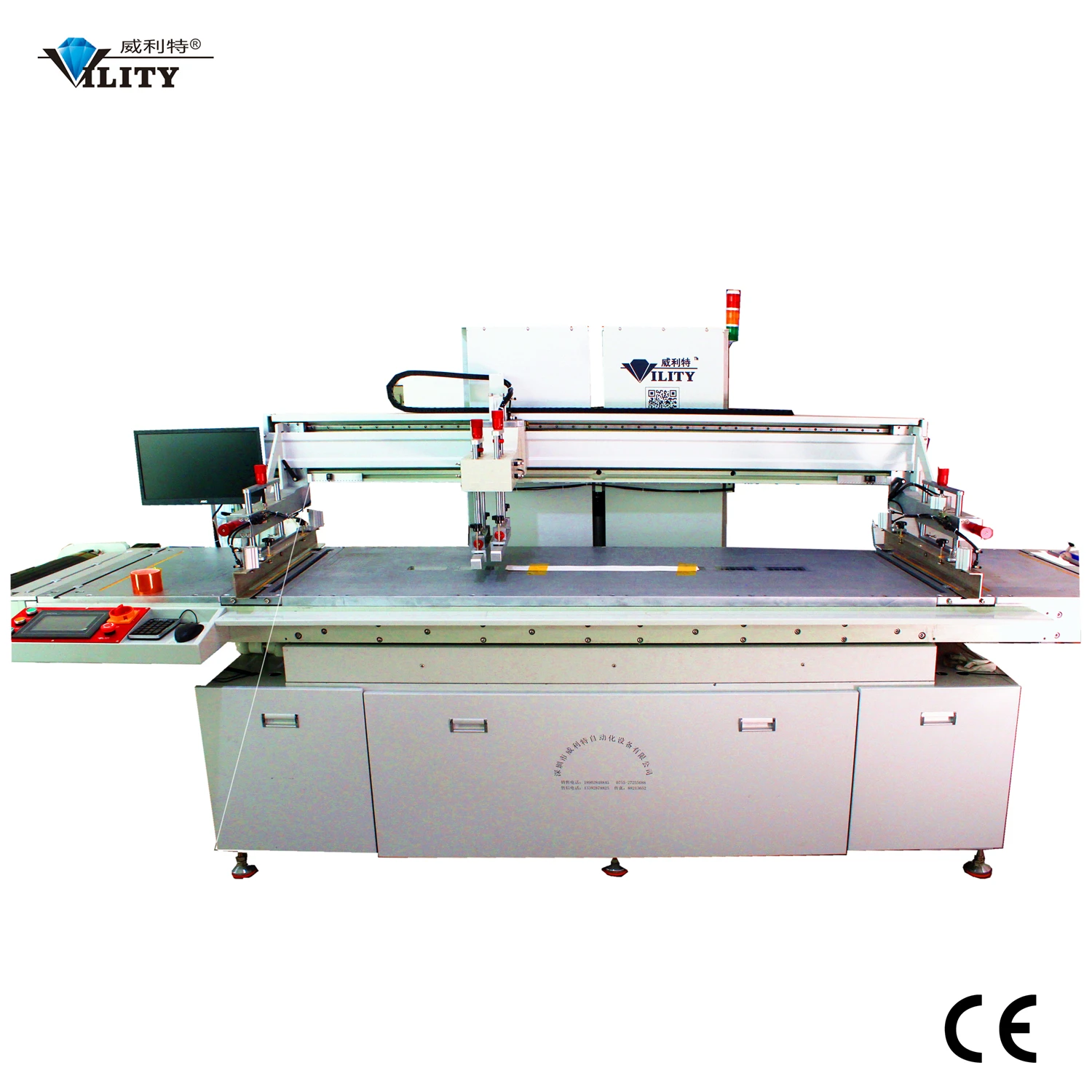 Manufacturer Flexible Circuit Board Coil printing Vacuum Screen Printer CCD Camera alignment Silk Screen Printing Machine