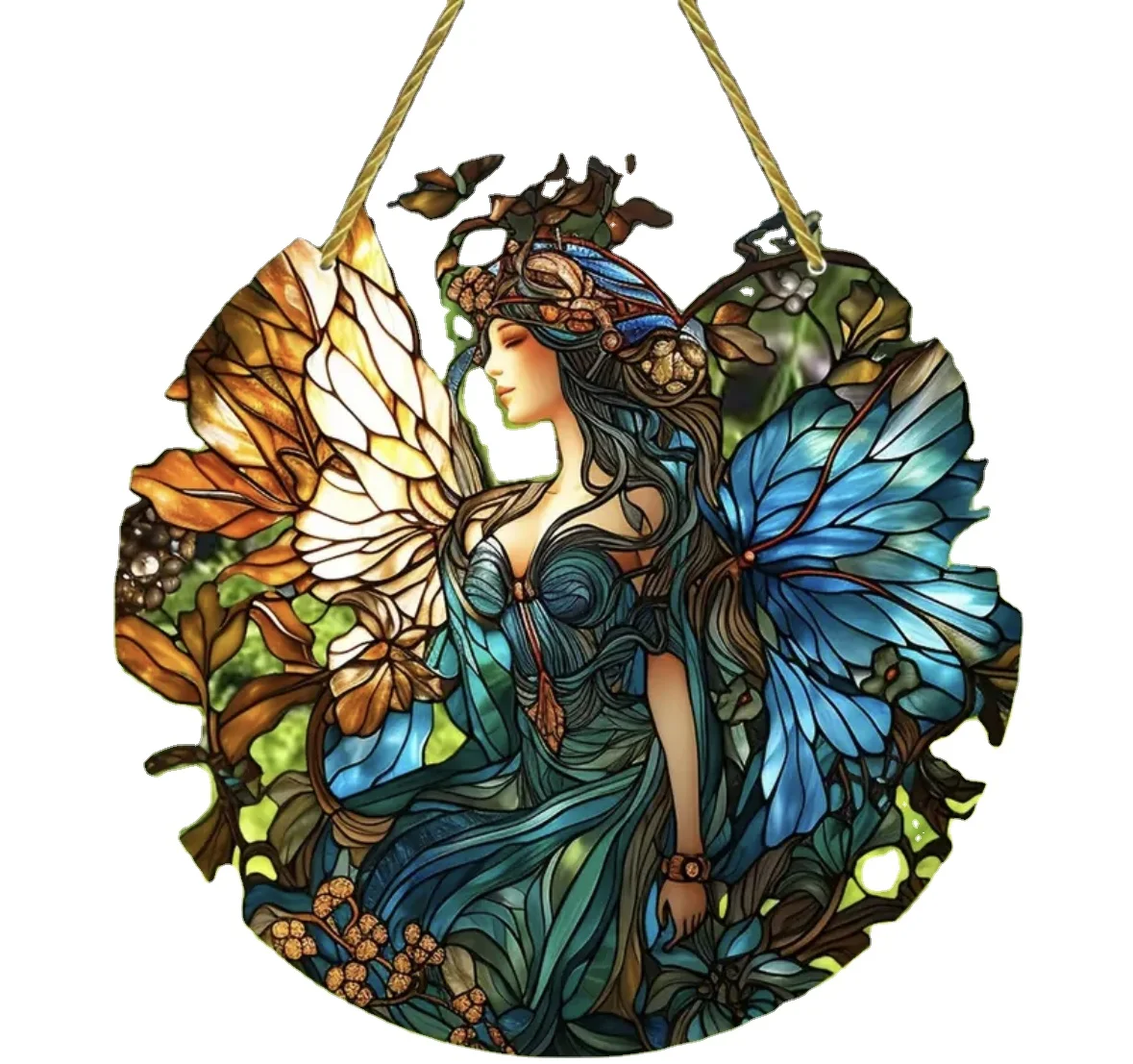 Decor Printed hanging acrylic suncatcher for mom grandma glass window room holiday decoration