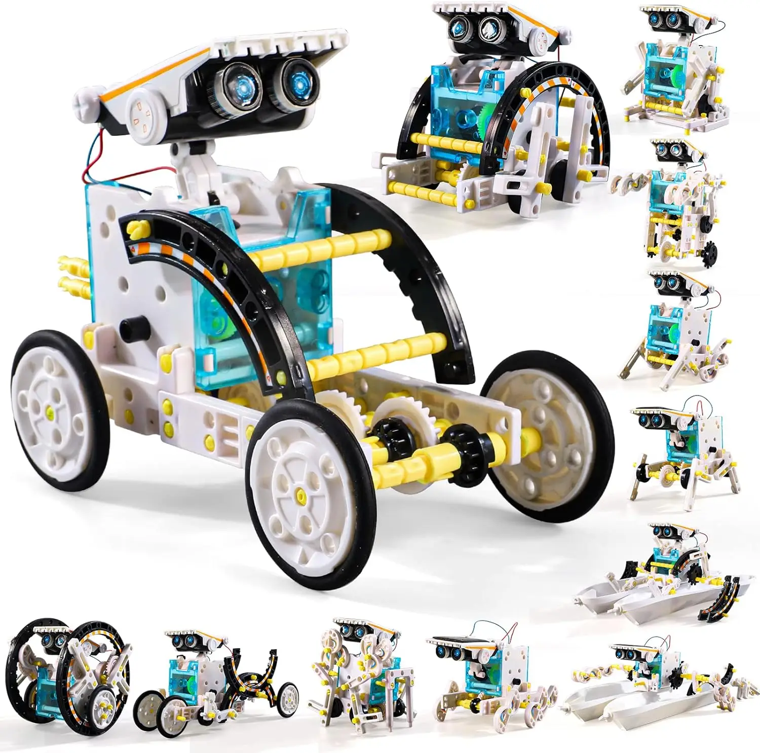 TEMI 12-in-1 STEM Solar Robot Kit Toys , Educational Building Science Experiment Set Gifts for8 9 10 11 12 13 Boys Girl Year Old