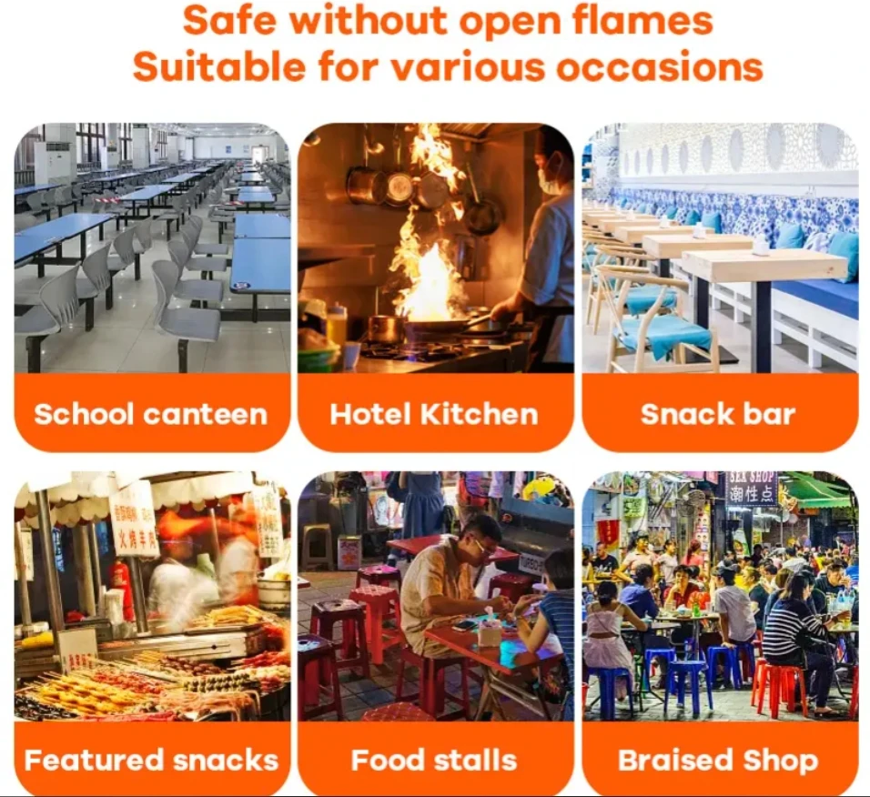 Unique Design Freestanding 3500W Commercial 2 Burner Stove Four-head Multi Cooker Kitchen Inductive Cooker For Restaurant