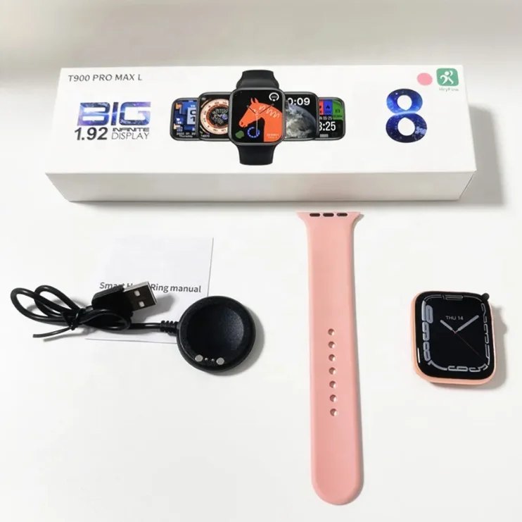 New Arrivals T900 Pro Max L 8 Series 1.92 Inch Smartwatch relogio reloj intelgente Heart Rate Monitor T900 promax Smart Watch