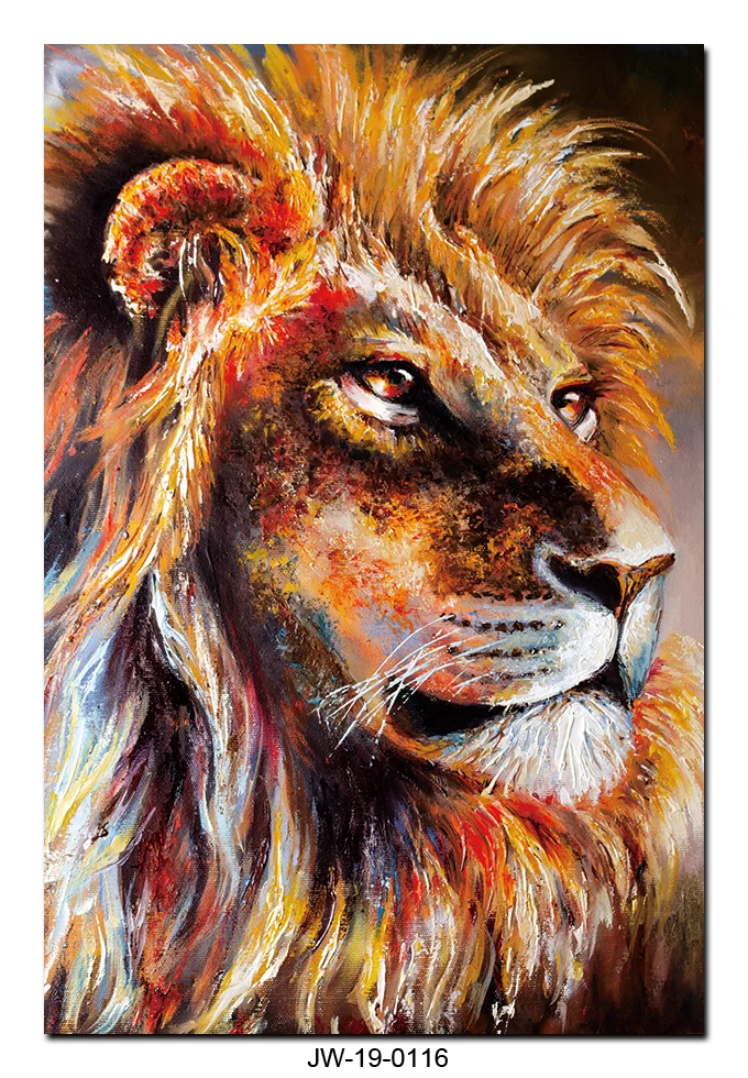 Fierce Lion Decorative Painting - Wall Art for Modern Homes and Offices