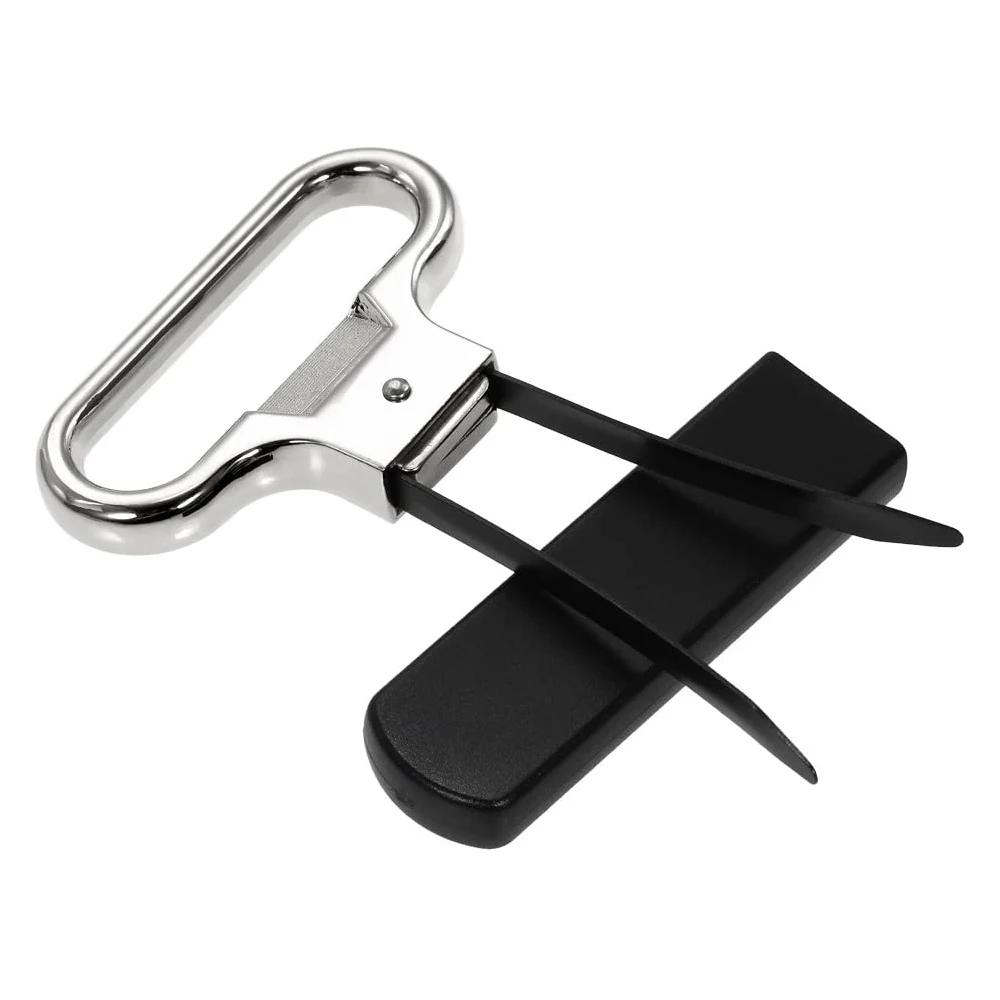 Ah So Old Wine Double Tube Two Prong Vintage Wine Cork Puller Black Handle Wine Bottle Opener