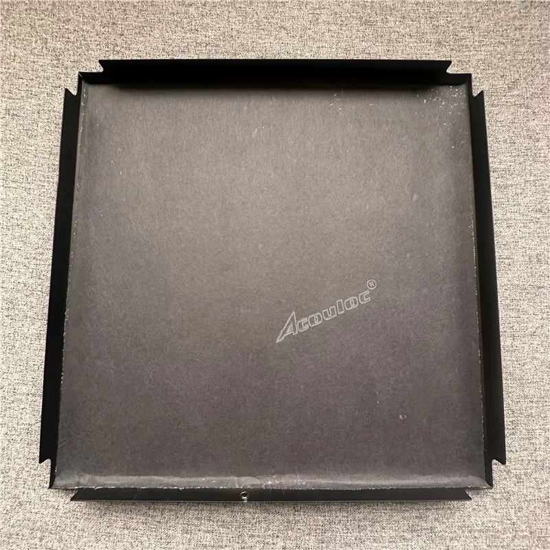 NRC 0.8 300X300 perforated black color aluminum clip in ceiling with 50mm rockwool