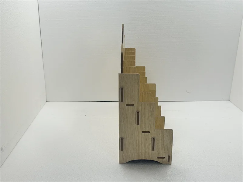 High quality table top display rack cosmetics mall shop   lipstick wooden display stand