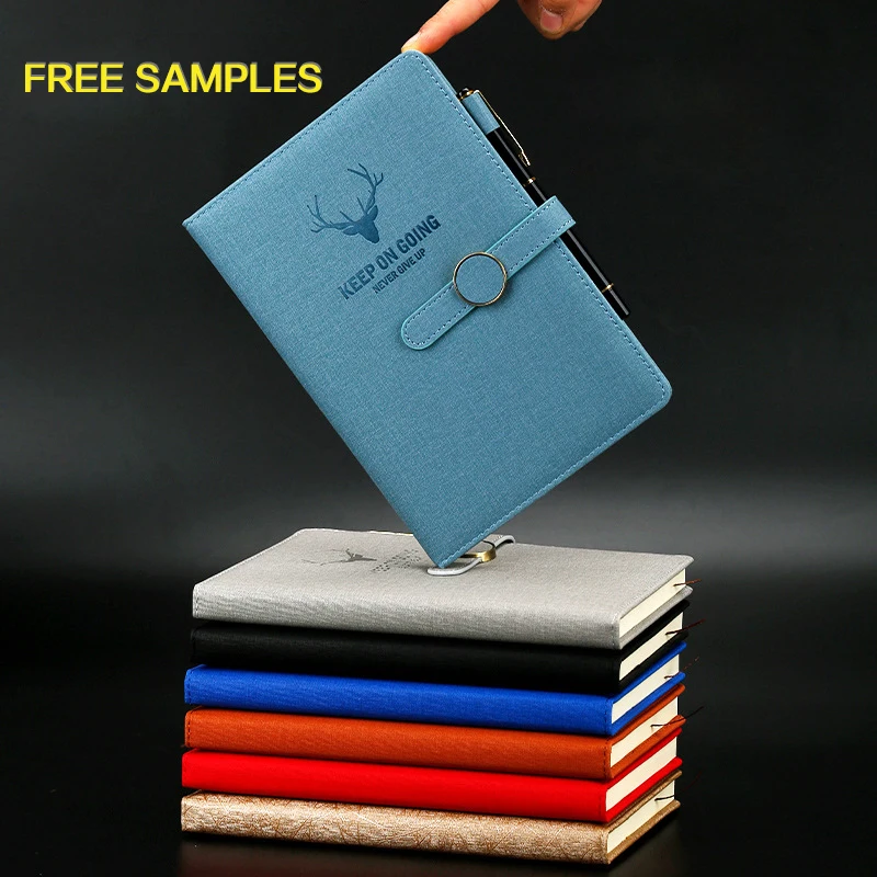 Customized Small Quantity High Quality And Low Price Circular Magnetic Buckle Business Office Notepad Memorandum Planner