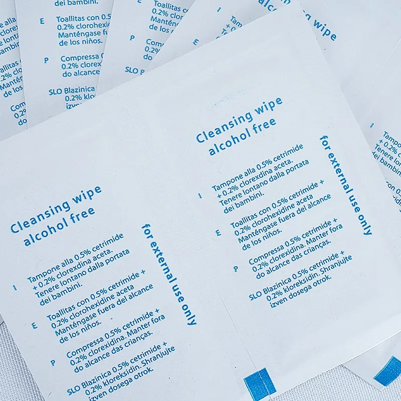 Disposable Chlorhexidine Alcohol-Free Cleaning and Disinfection Pads