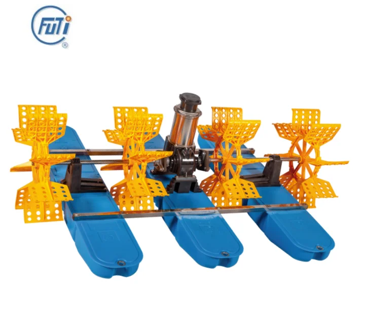 1,5 кВт, однофазный водно-охлаждающий 2-лошадиный двигатель с 4 лопастными колесами, аэраторы для аквакультуры