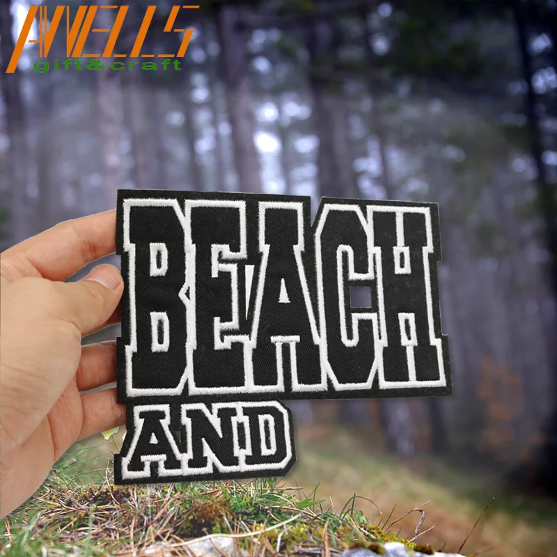 Letters Numbers Words  Punk Flags Political  DIY Iron On Embroidered Applique Patch For Clothing Jackets Hats Backpacks Vests