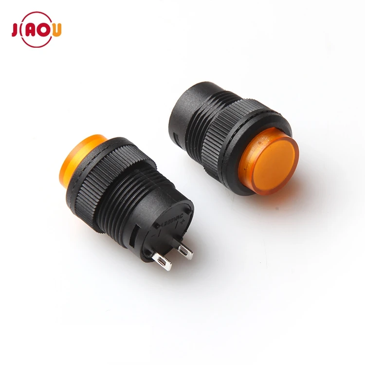 YUEQING JIAOU R16-503B  16mm momentary push button switch plastic switch