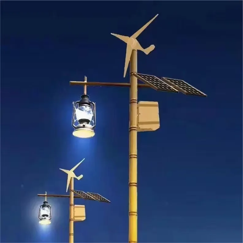 Outdoor Energy Saving Charge Ip65 Hybrid Wind Turbine With Solar Street Light