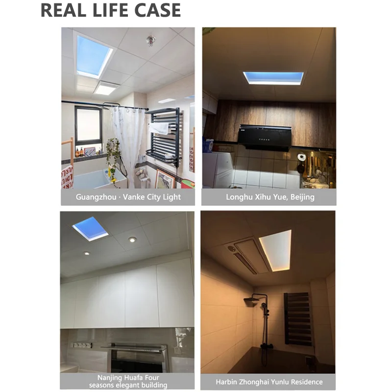 DGLUX New Product Aluminum Modern 70w Mi Home Smart Home Roof Window Lighting Fixture Blue Sky Panel Light
