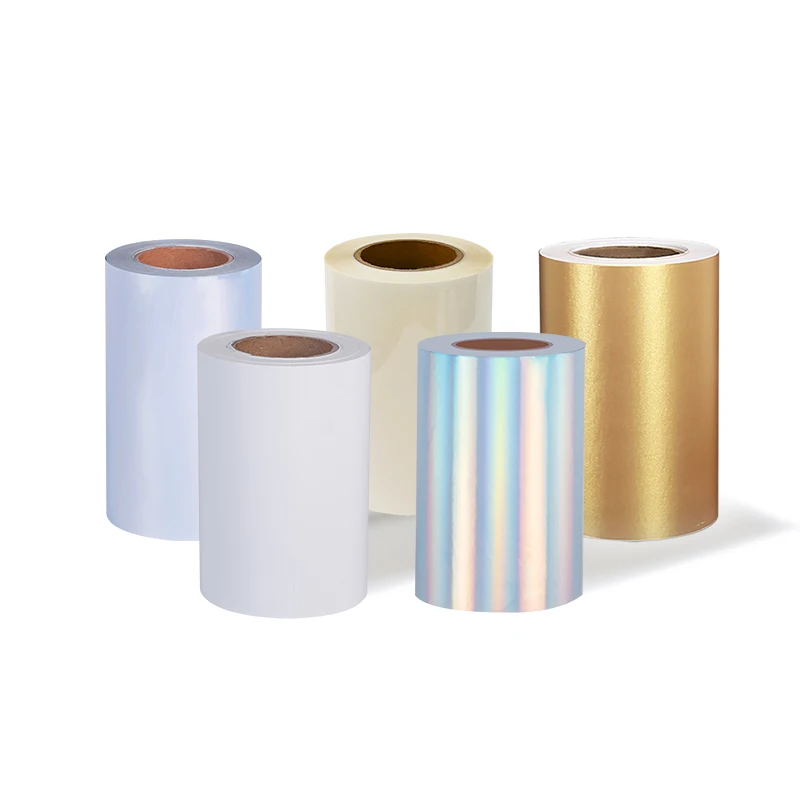Semi gloss inkjet paper glossy clear film china pet transparent silver metallic labels