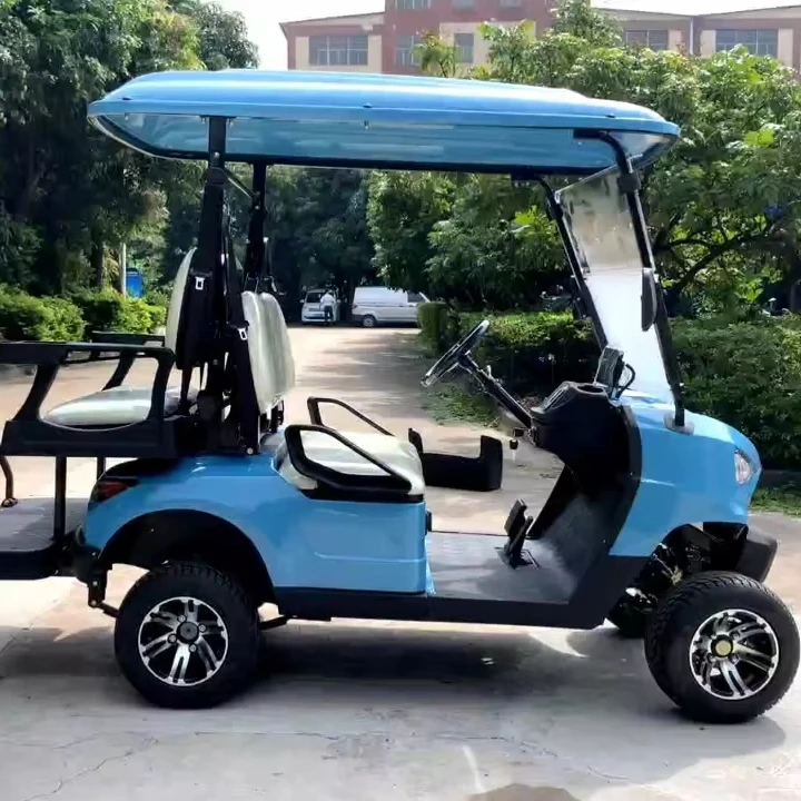 Factory Manufacturer Street Legal Off Road 48V 5Kw Ac Motor 4X4 Electric Golf Cart 4 Seater For Adult