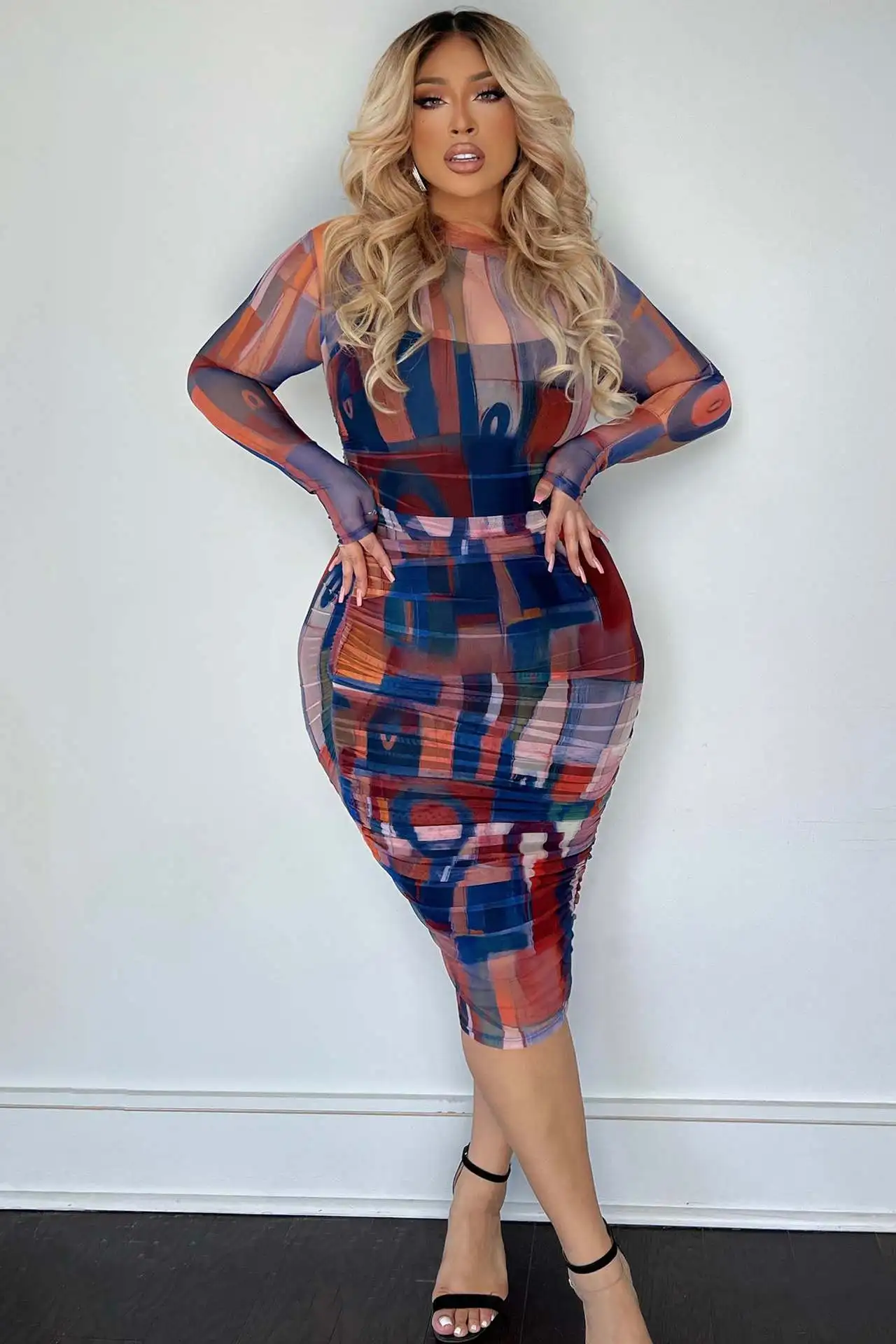 Wholesale Printed Fashion Slip Dress Sexy Skinny Dress New long maxi dresses sundresses women summer 2024