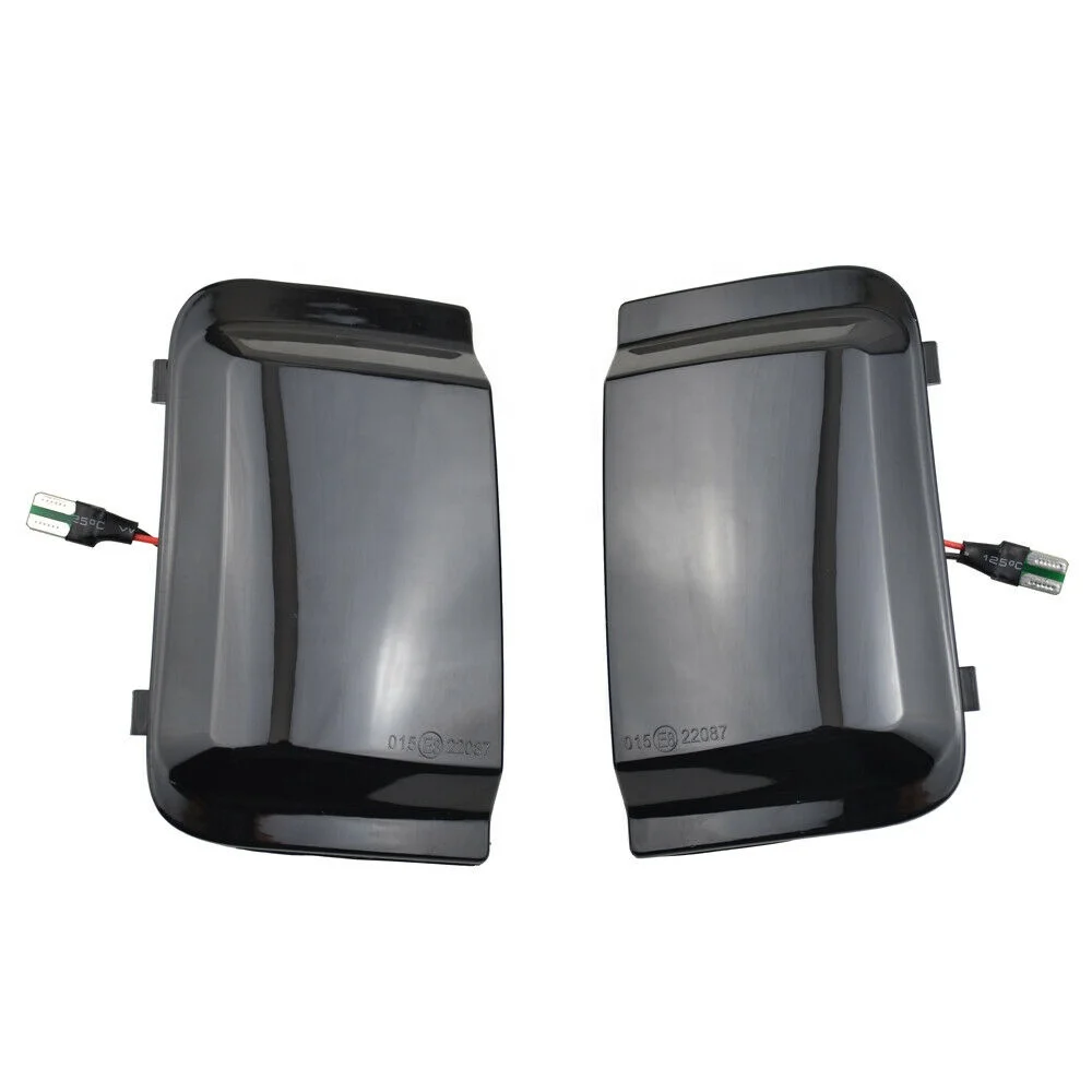 Black Customized Side Rear View Mirror Indicator Blinker Repeater Dynamic Turn Signal Light LED Replacement For Peugeot