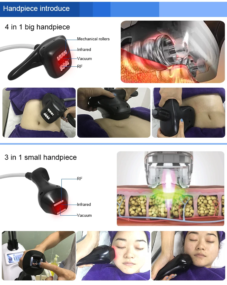 Hot Sale 2 in 1 Infrared rf 80k Body Massage Vacuum Roller Slimming machine
