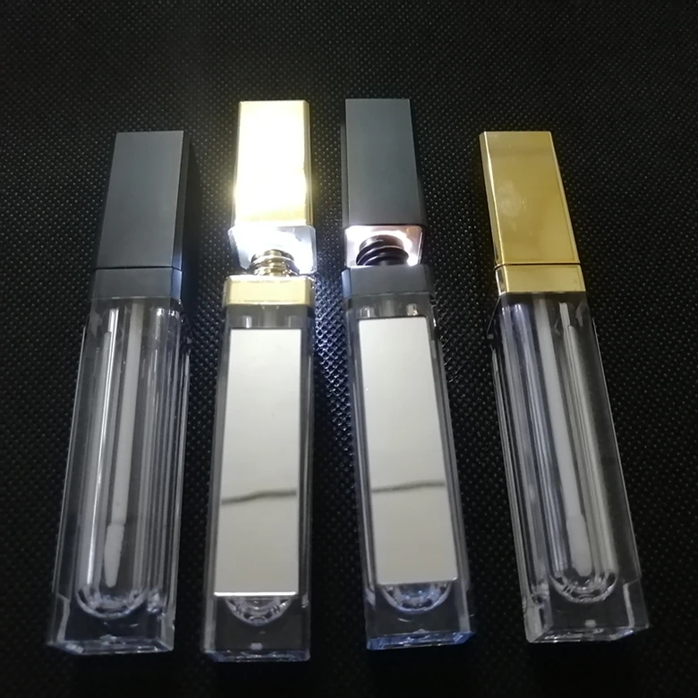 
vendor led lip blam packaging makeup crystal with wands with mirror lip gloss tube 