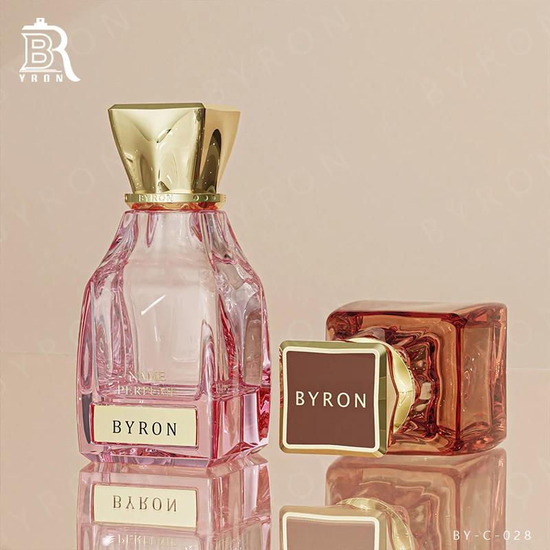 Luxury 30ml Spray Glass Perfume Bottle Wooden Cap Parfum Glass Rectangular Perfume Bottle Packaging