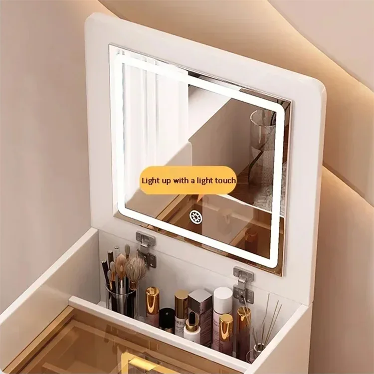 Hot Sale Creative Wooden Dressers Simple Storage Cabinet Integrated Dressing Table Modern Bedroom Furniture