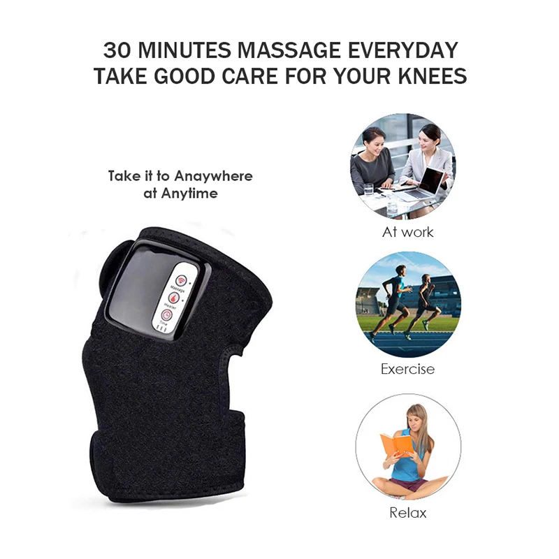 Best Selling Electric Knee Massage Machine Magnetic Therapy Hot Compress Knee Pain Relief Massager