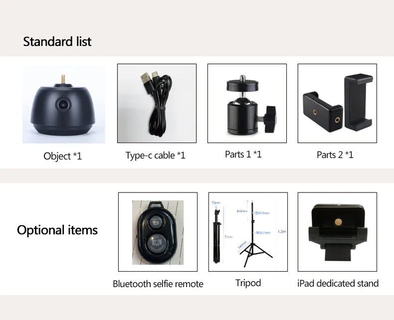 Face Tracking 360-degree face lock screen center  gimbal 360Stabilizer with APP Phone Action Camera gimbal stabilizer