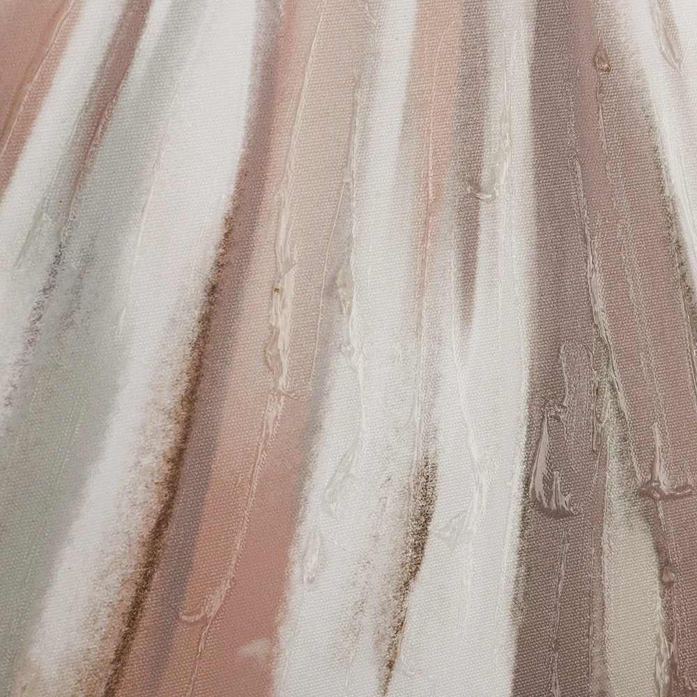 Modern Hand Painted Gold Glitters Dress Stretched Canvas Abstract Figure Artwork Home Decor Print On Canvas Custom Art Prints