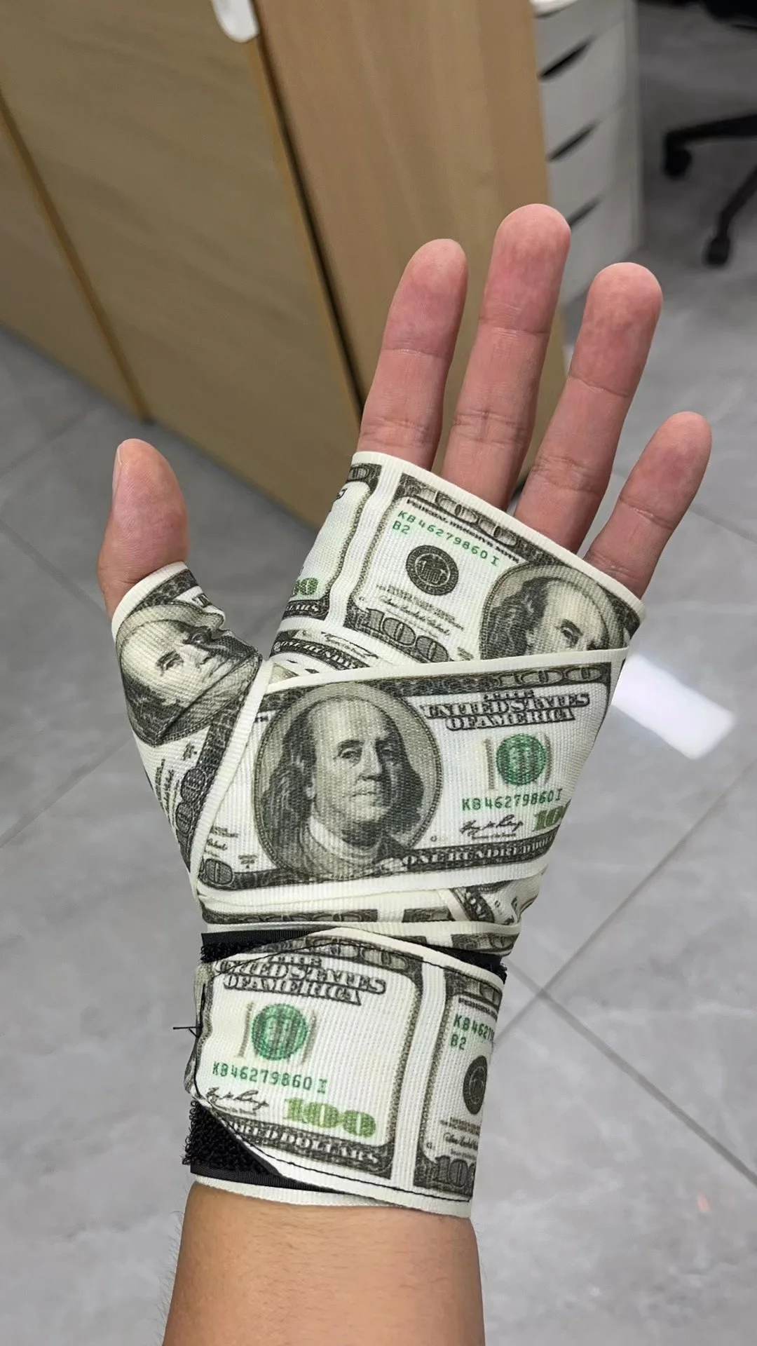 EVB Wholesale Custom Professional Printed Muay Thai MMA Boxing Hand Wraps Roller