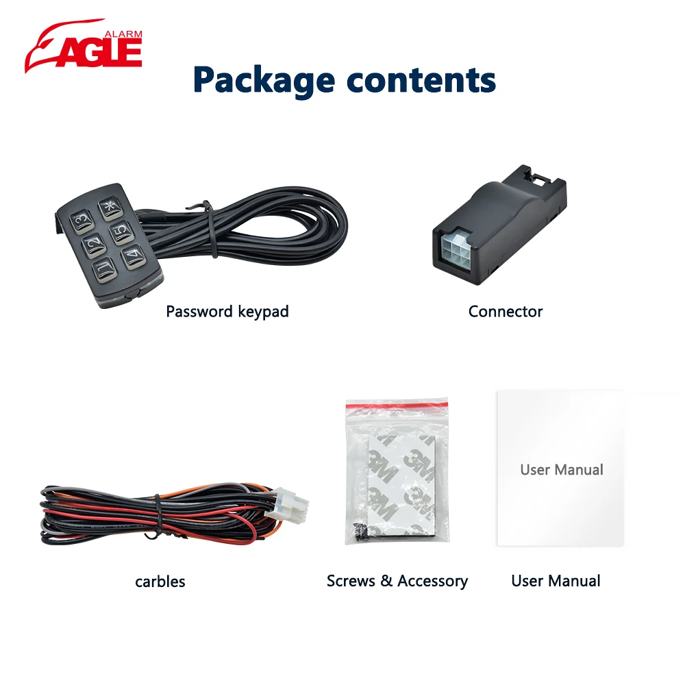 High Quality One way  12V Alarm System For Car Immbolizer anti-theft