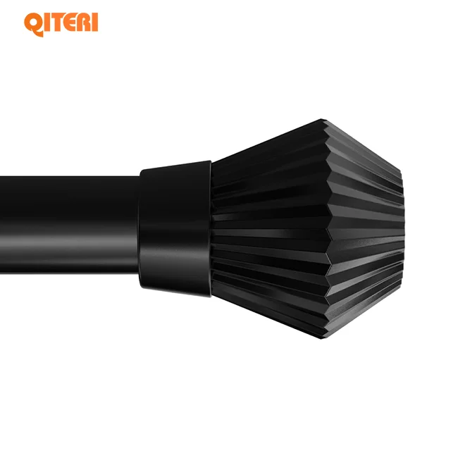 Window Curtain Accessories Metal Material Twisted Curtain Rod  Iron Aluminum Curtain Rods