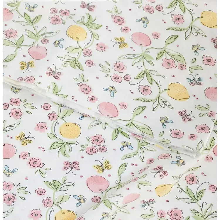 Wholesale High Quality Dress Material Cotton  Digital Printed Custom Designs Print Baby Jersey Fabric Low MOQ