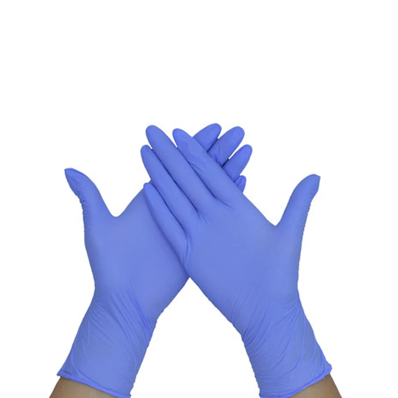Wholesale Black Powder Free Non-Medical Nitrile Synthetic Guantes With High Quality household Disposable Nitrile Glov