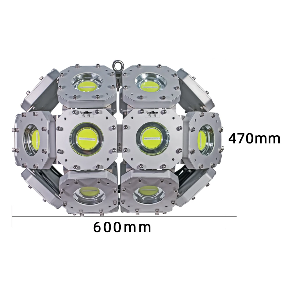 8000w Underwater Fish Catching Lamp Light Ip68 High Mast fishery Light For Sea Fishing fish boat vessel white color