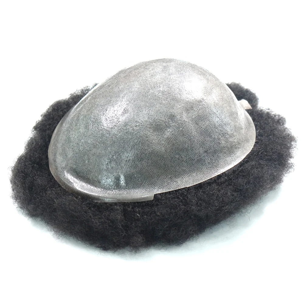 Customized Order Afro Curl Hair Piece for Black Men