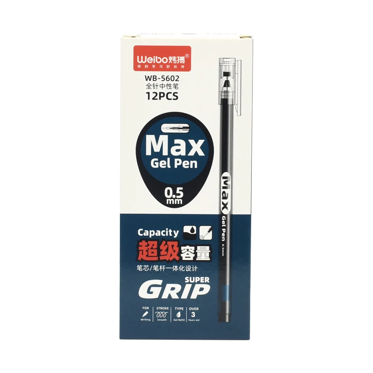 Transparent Shell Gel Pens Wholesale 0.5mm Durable Plastic Gel Pen for Office Writing Stationery School Student