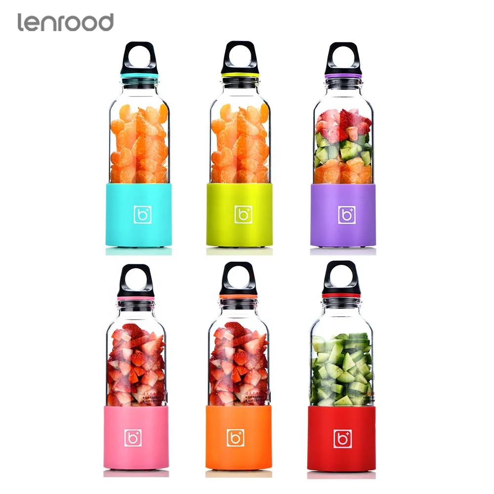 Lenrood Juicer  LR-790 Portable High Speed  Rechargeable  Electric 500ml Fruit Blender Usb Portable Juicer Cup Bottle Juicer