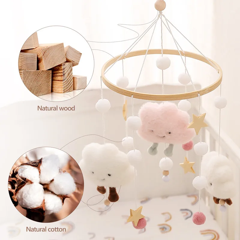 Cartoon Animal Crib Ringtone Music Box Star And Moon Bedbell Educational Toys Baby Mobiles