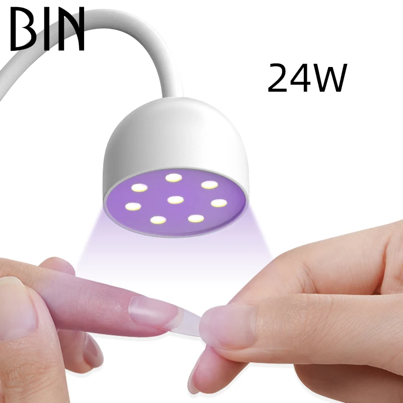 BIN UV LED table lotus seedpod mini Nail lamp durable lotus flower led nail lamp