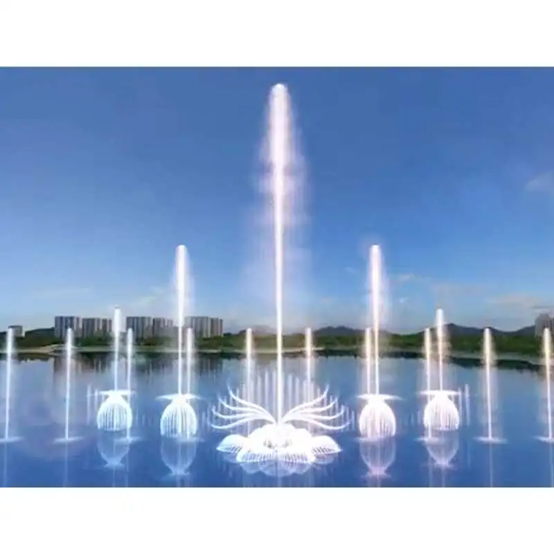 New Fashion Free Design Outdoor Garden Fountains With Lights Large Dancing Fountains
