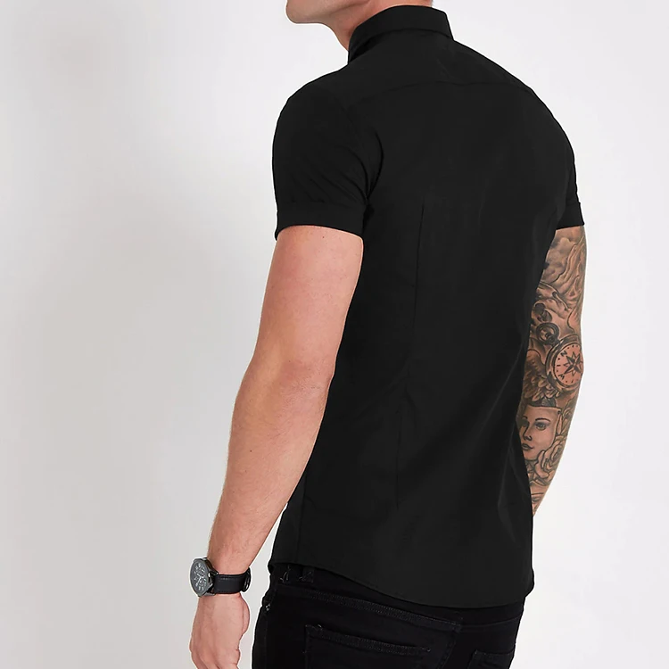 chinese style men shirt wholesale 100%cotton flannel shirt black shirts