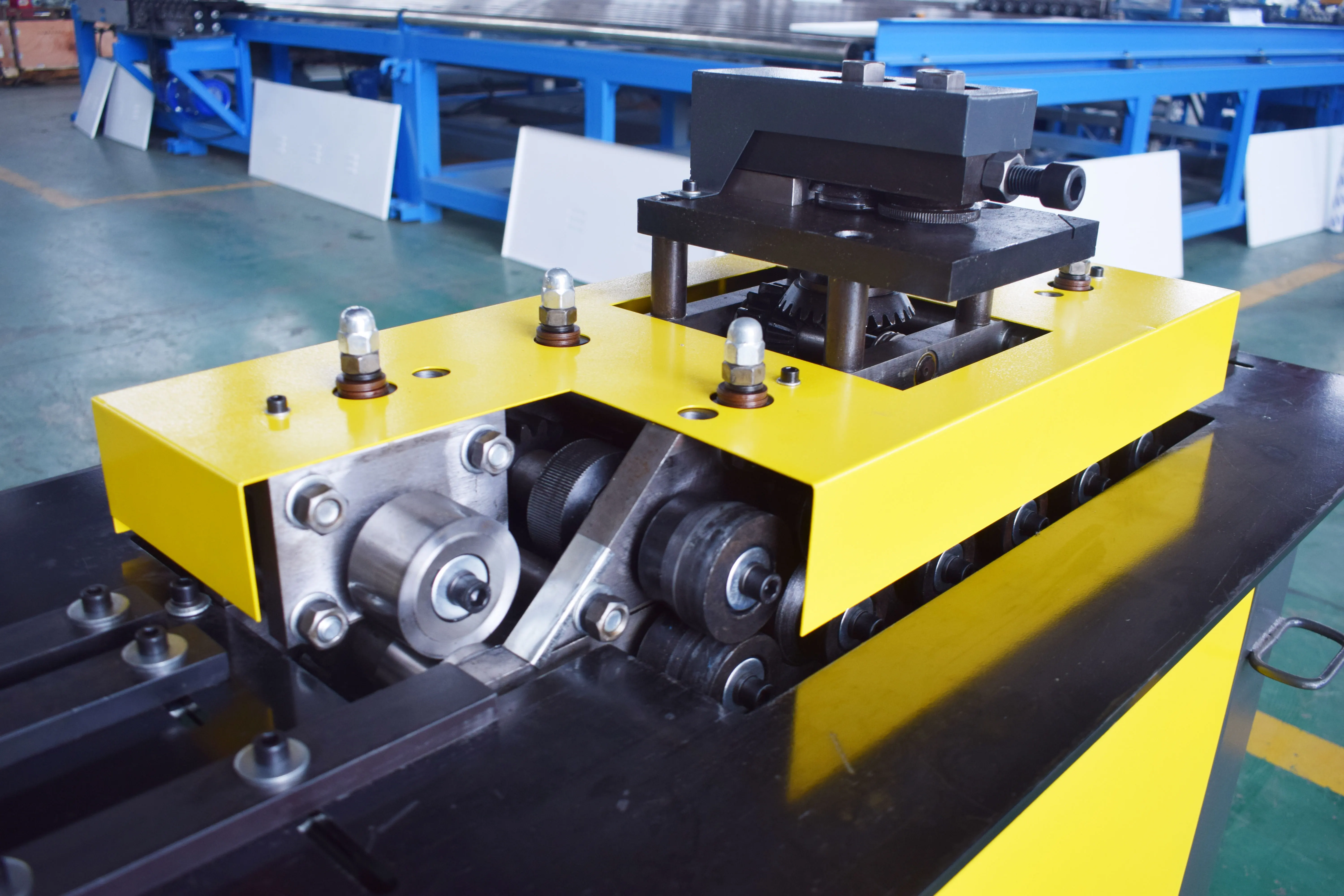 HVAC air duct square pipe snap lock ductwork sheet metal lock forming seamer machine for sale